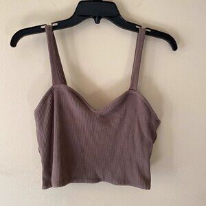 Ribbed Cropped Tank Top